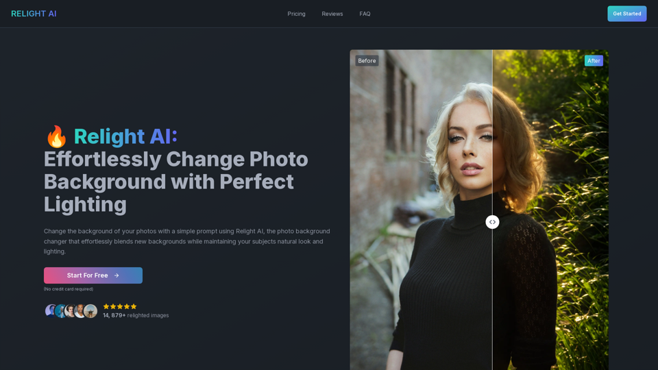 Relight AI: Effortless Photo Background Changer with Perfect Lighting