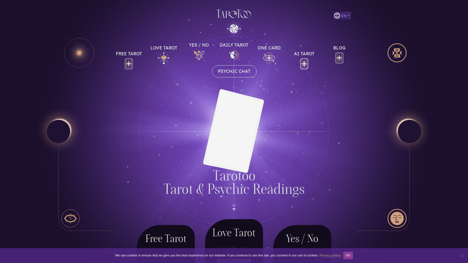 Free Tarot & Psychic Readings With AI | Tarotoo