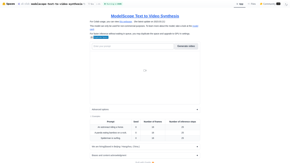 Síntesis de Video a partir de Texto con ModelScope y Hugging Face